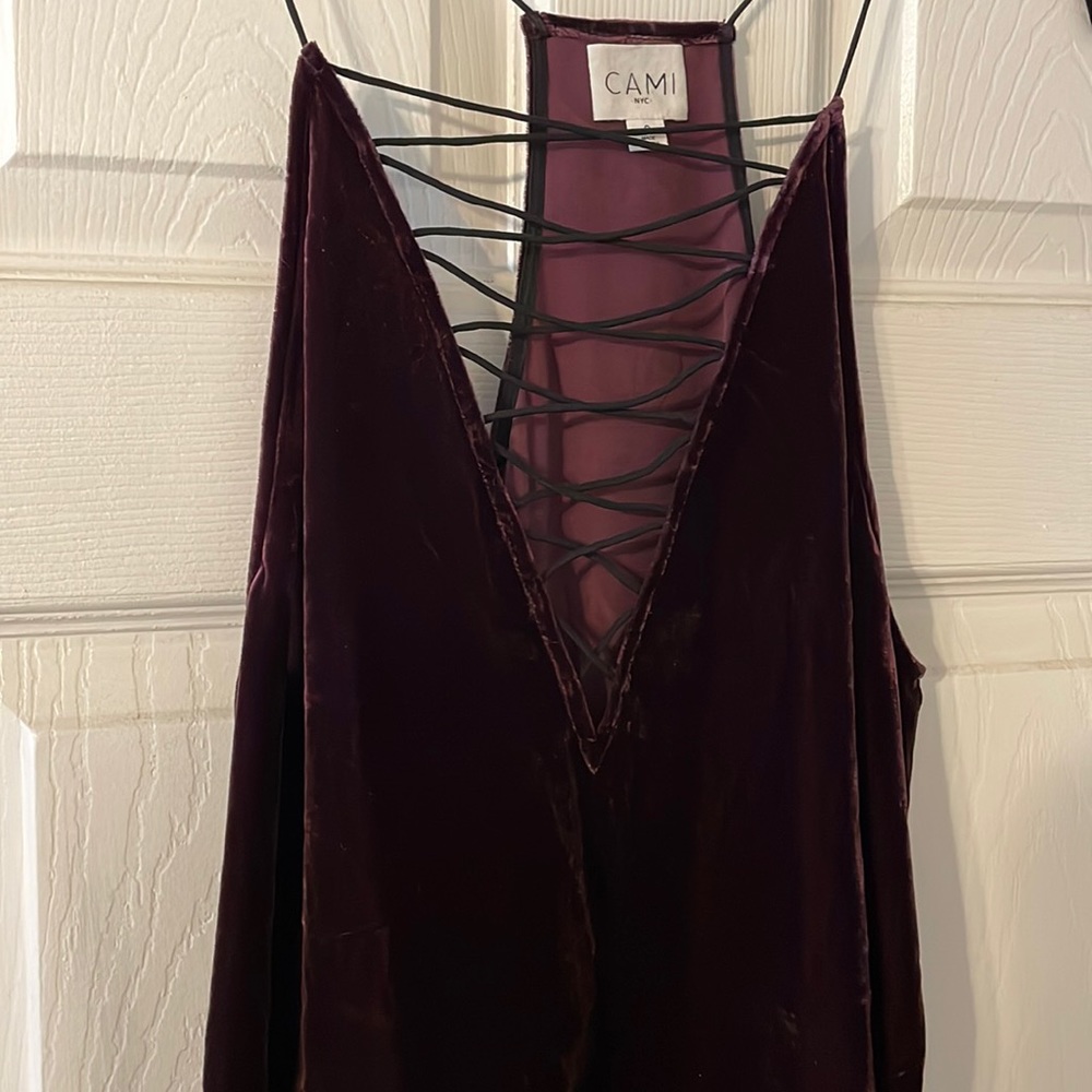 Cami NYC Burgundy Velvet Top - small - never worn